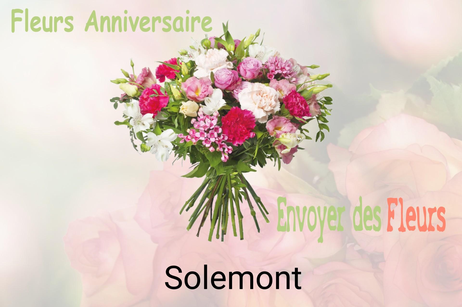 Bouquet de fleurs d’anniversaire livré à Solemont